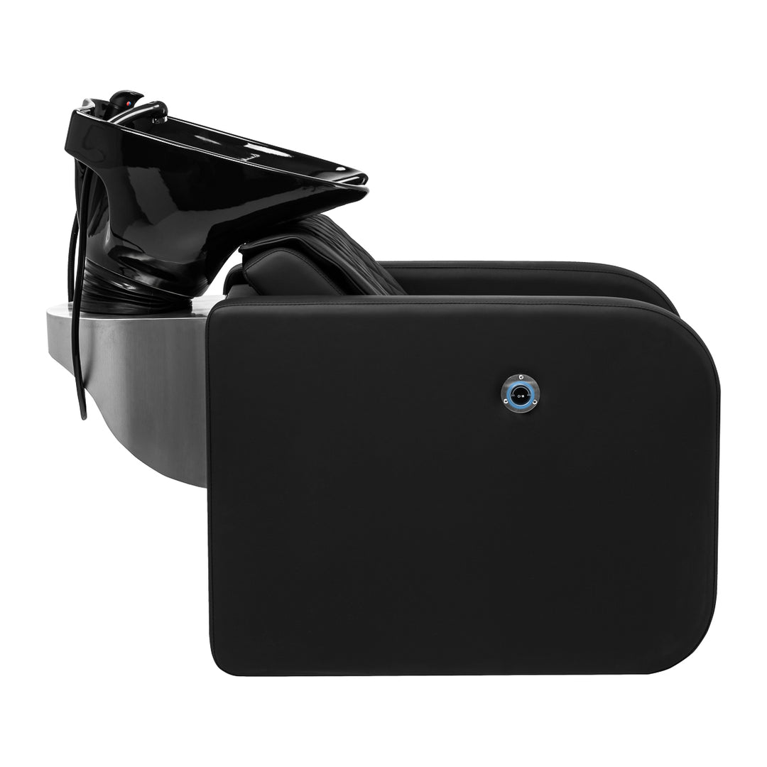 Unité de Lavage Gabbiano Sylvia avec Massage et Repose-jambes Électrique Noir 2