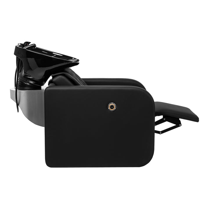 Unité de Lavage Gabbiano Sylvia avec Massage et Repose-jambes Électrique Noir 4