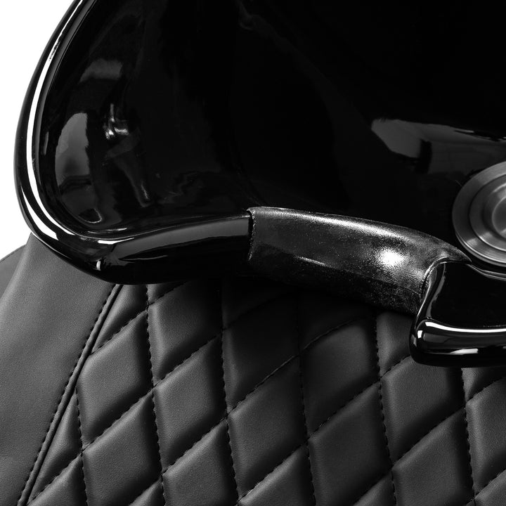 Unité de Lavage Gabbiano Sylvia avec Massage et Repose-jambes Électrique Noir 7