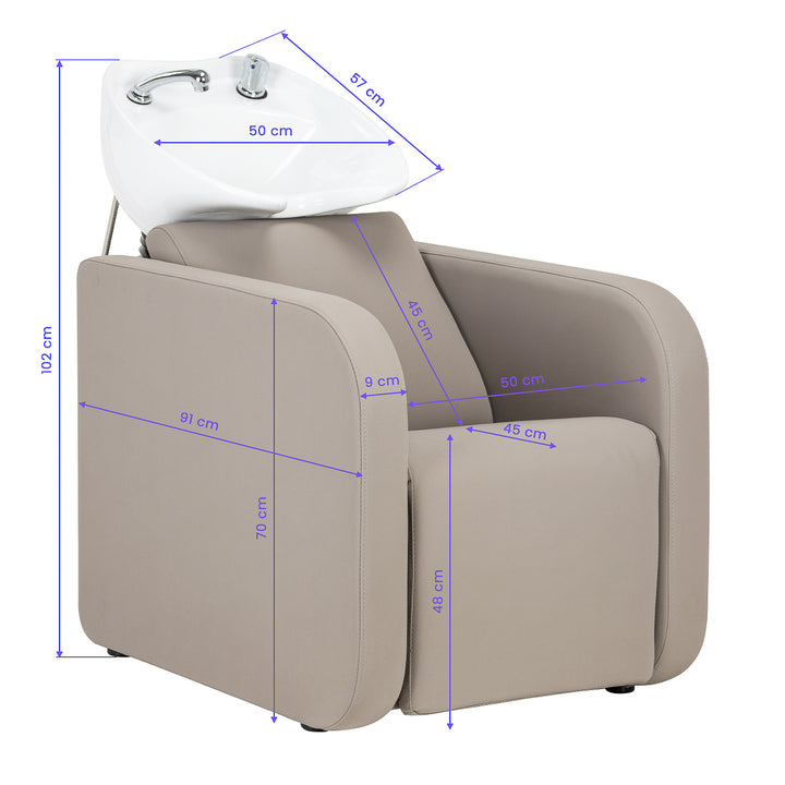 Bac Coiffeur Gabbiano Sylvia Beige - image 14