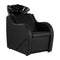 Bac Coiffeur Gabbiano Carmen avec Repose-jambes Réglable Noir