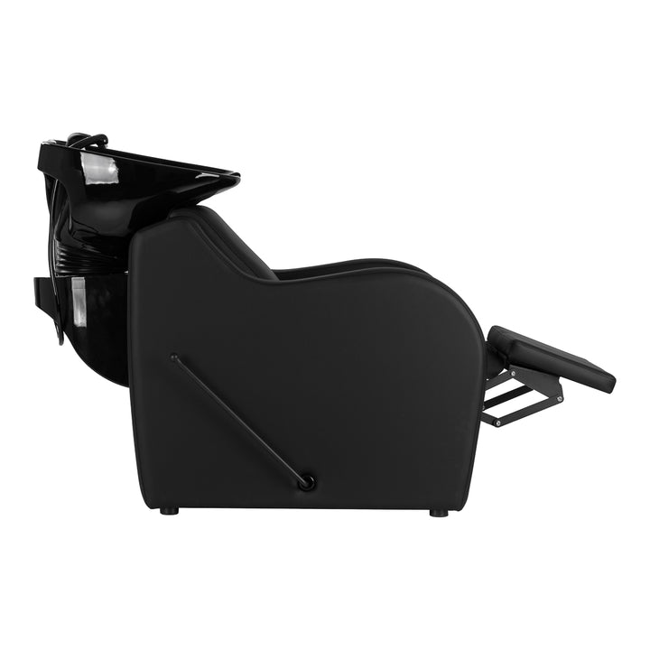 Unité de Lavage Gabbiano Carmen avec Repose-jambes Réglable Noir 4