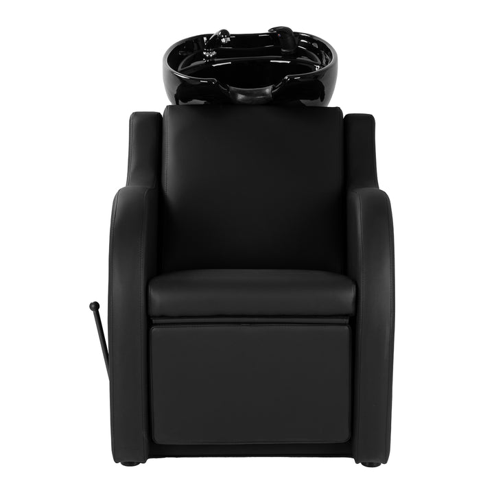 Unité de Lavage Gabbiano Carmen avec Repose-jambes Réglable Noir 5
