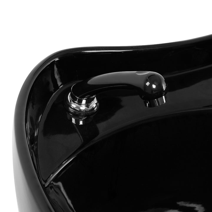 Unité de Lavage Gabbiano Carmen avec Repose-jambes Réglable Noir 11