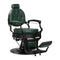 Fauteuil Barbier Gabbiano President Vert‑Noir