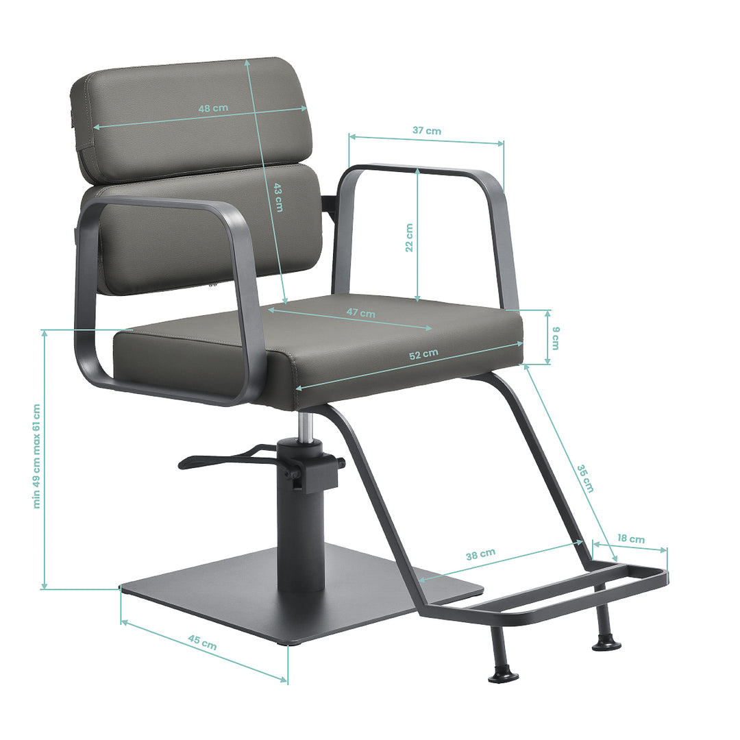 Fauteuil de Coiffeur Gabbiano Porto Gris-Gris