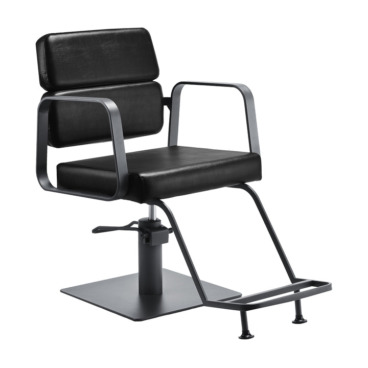 Fauteuil de Coiffeur Gabbiano Porto Noir-Gris