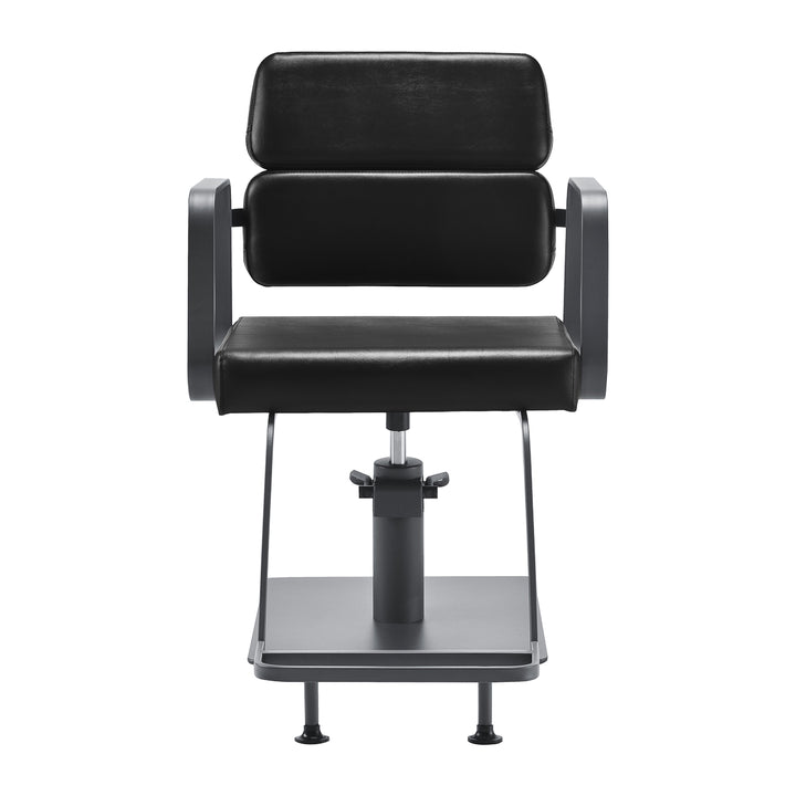 Fauteuil de Coiffeur Gabbiano Porto Noir-Gris