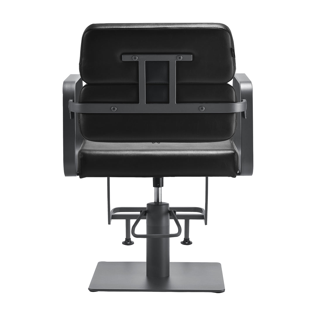 Fauteuil de Coiffeur Gabbiano Porto Noir-Gris