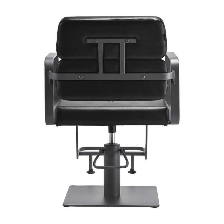 Fauteuil de Coiffeur Gabbiano Porto Noir-Gris