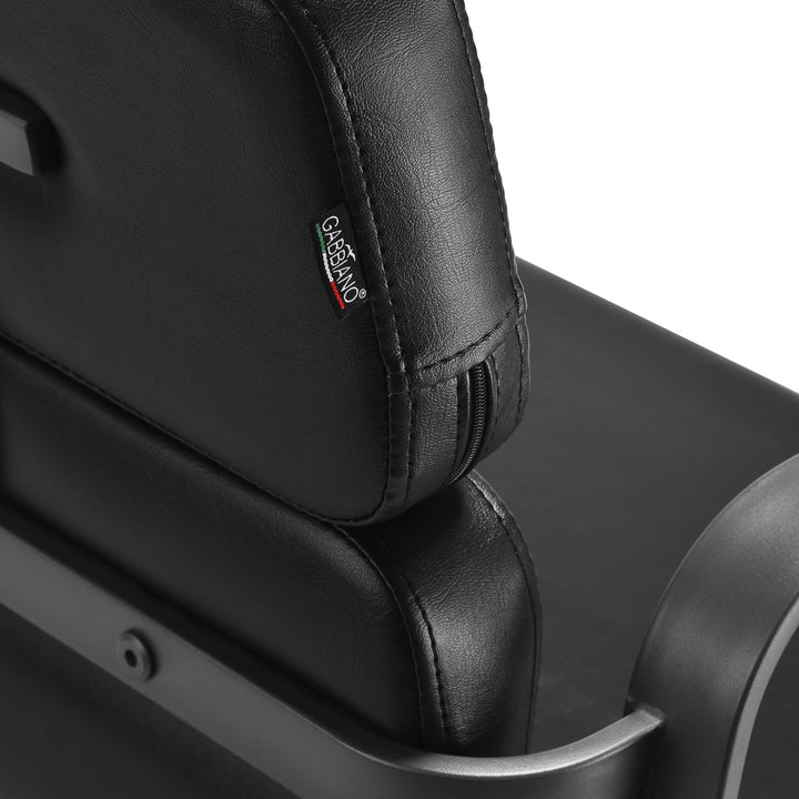 Fauteuil de Coiffeur Gabbiano Porto Noir-Gris
