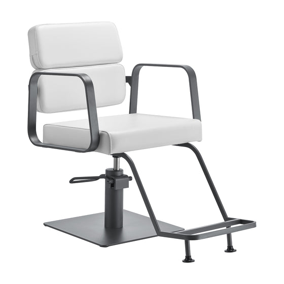 Fauteuil de Coiffeur Gabbiano Porto Blanc-Gris