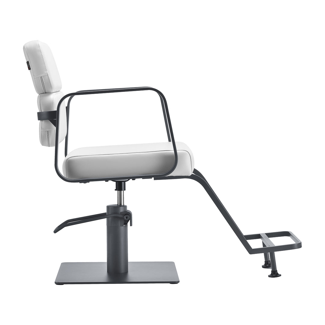 Fauteuil de Coiffeur Gabbiano Porto Blanc-Gris