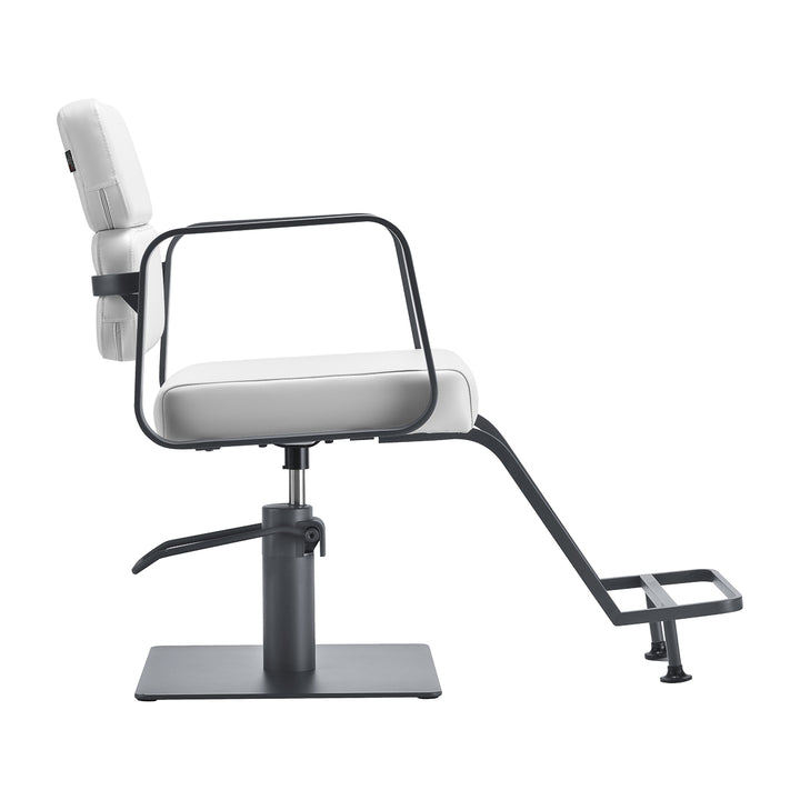 Fauteuil de Coiffeur Gabbiano Porto Blanc-Gris