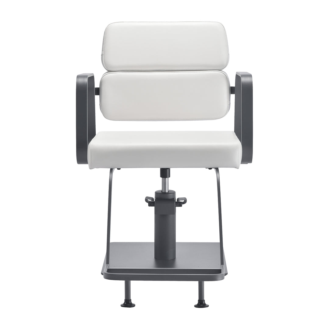 Fauteuil de Coiffeur Gabbiano Porto Blanc-Gris