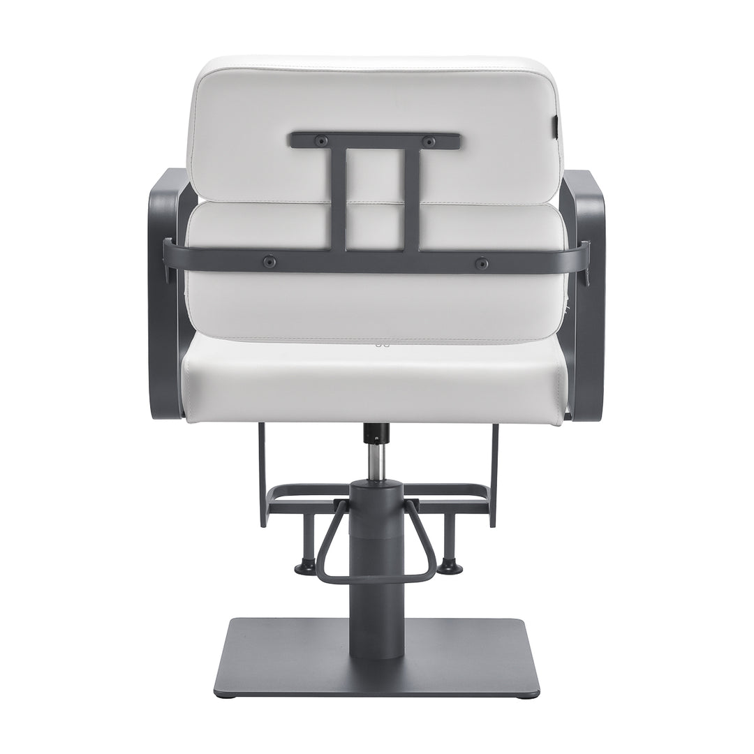 Fauteuil de Coiffeur Gabbiano Porto Blanc-Gris