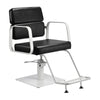 Fauteuil de Coiffeur Gabbiano Porto Noir-Blanc
