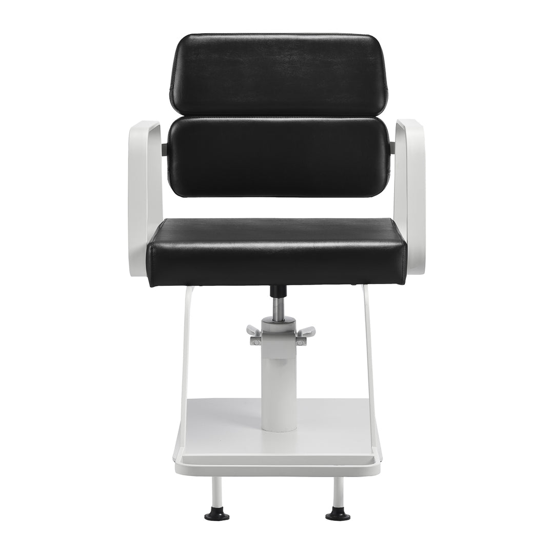 Fauteuil de Coiffeur Gabbiano Porto Noir-Blanc
