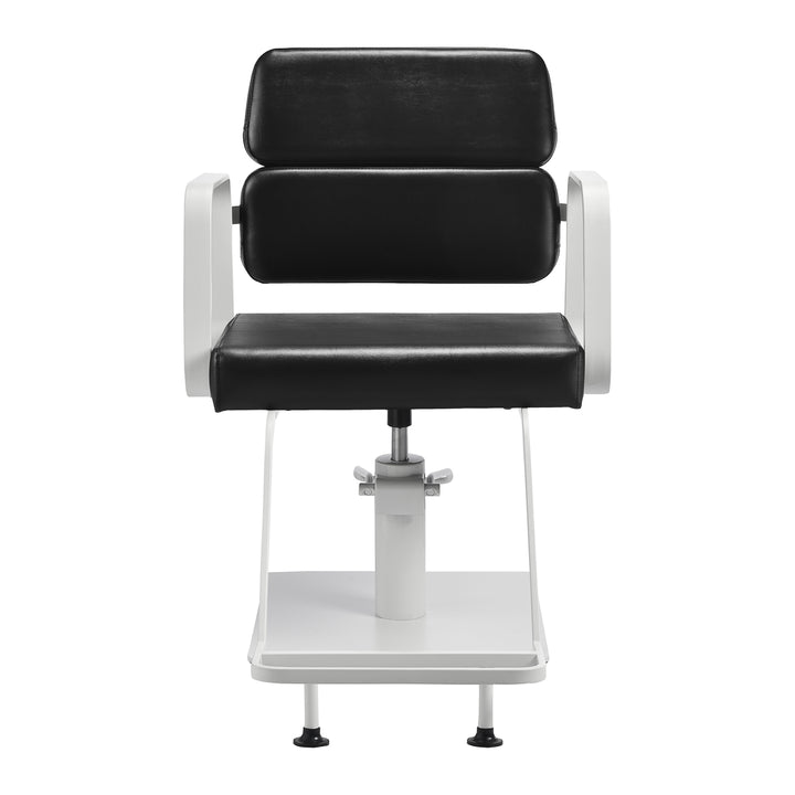Fauteuil de Coiffeur Gabbiano Porto Noir-Blanc