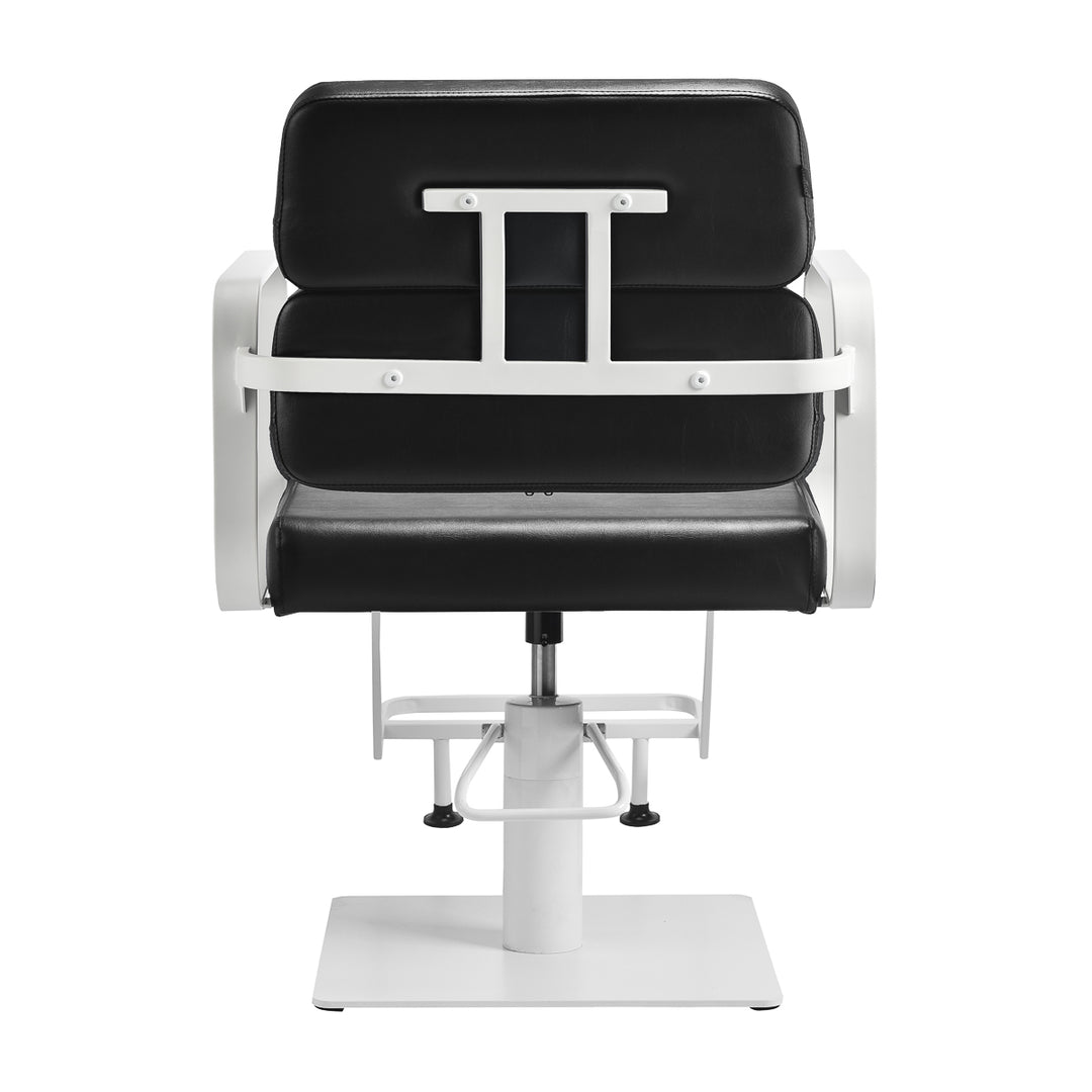 Fauteuil de Coiffeur Gabbiano Porto Noir-Blanc