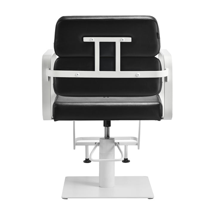 Fauteuil de Coiffeur Gabbiano Porto Noir-Blanc