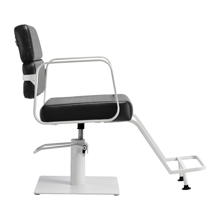 Fauteuil de Coiffeur Gabbiano Porto Noir-Blanc