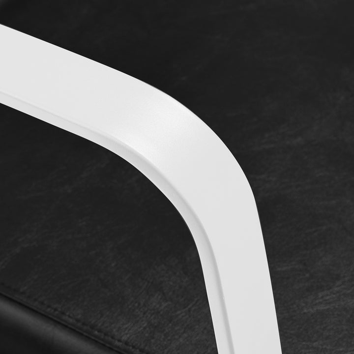 Fauteuil de Coiffeur Gabbiano Porto Noir-Blanc