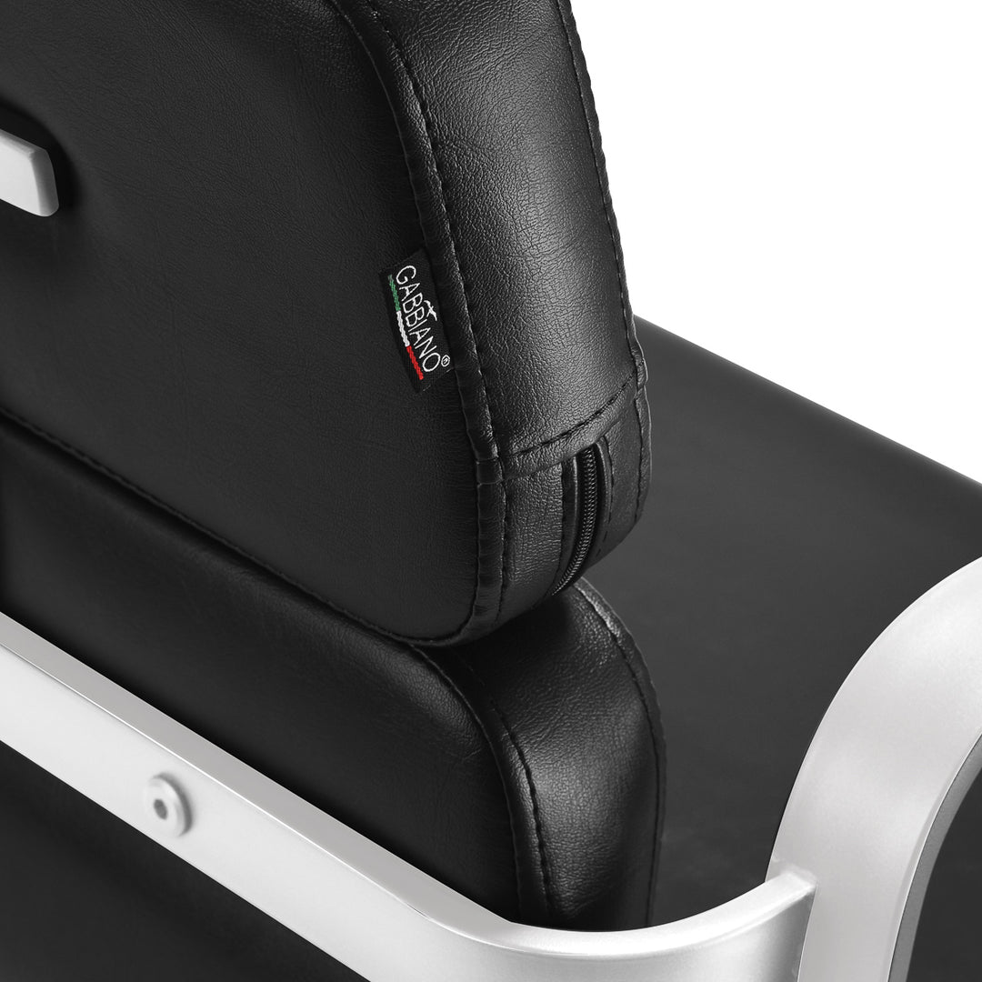 Fauteuil de Coiffeur Gabbiano Porto Noir-Blanc