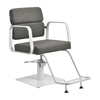 Fauteuil de Coiffeur Gabbiano Porto Gris-Blanc