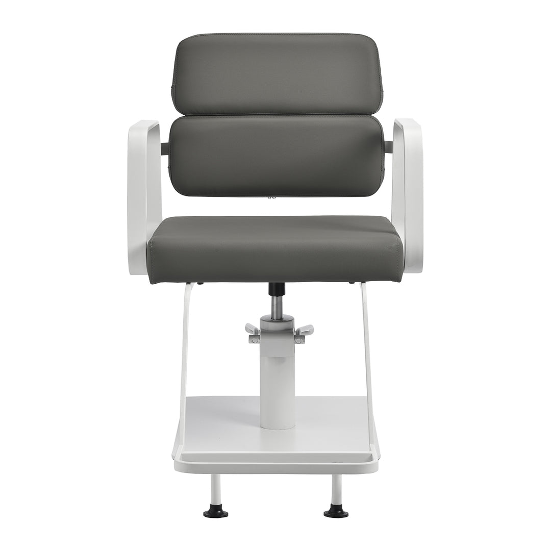 Fauteuil de Coiffeur Gabbiano Porto Gris-Blanc