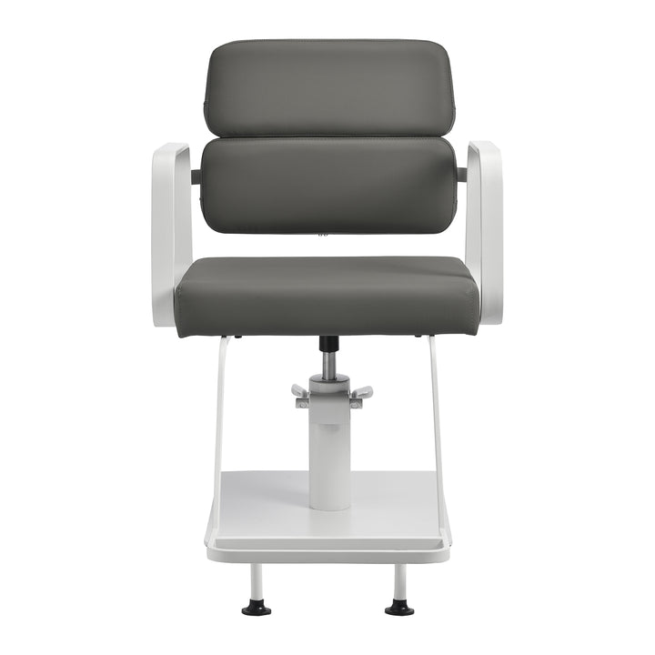 Fauteuil de Coiffeur Gabbiano Porto Gris-Blanc