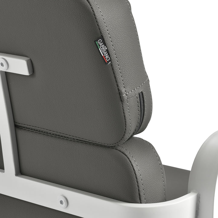 Fauteuil de Coiffeur Gabbiano Porto Gris-Blanc