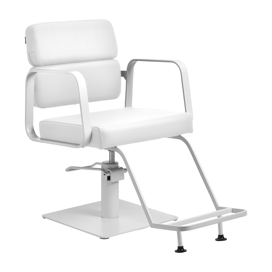 Fauteuil de Coiffeur Gabbiano Porto Blanc-Blanc