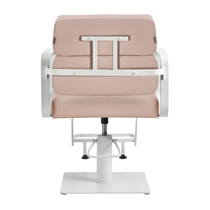 Fauteuil de Coiffeur Gabbiano Porto Beige-Blanc