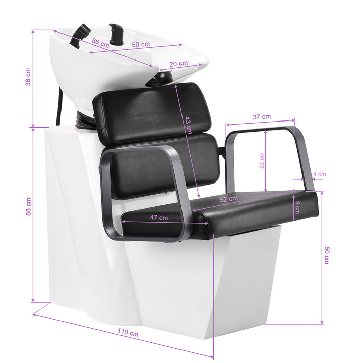 Bac Coiffeur Gabbiano Porto Gris-Noir - image 11