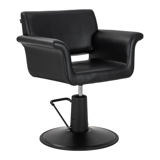 Fauteuil de Coiffeur Gabbiano Lucca Noir-Noir