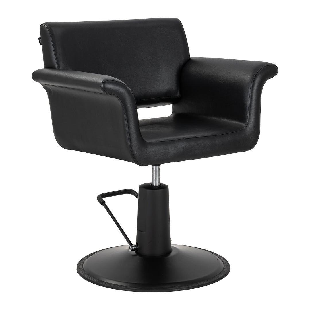 Fauteuil de Coiffeur Gabbiano Lucca Noir-Noir