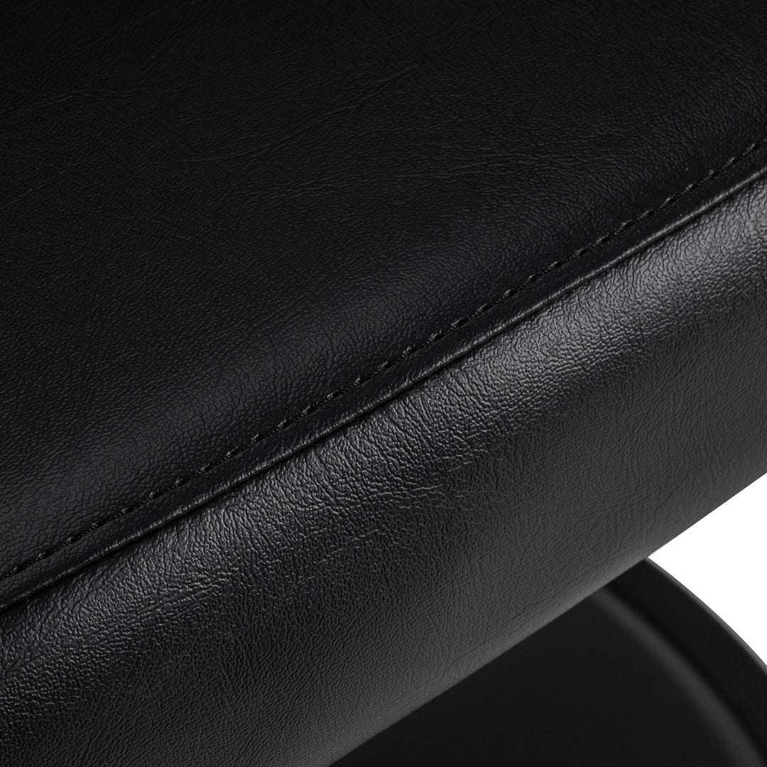 Fauteuil de Coiffeur Gabbiano Lucca Noir-Noir