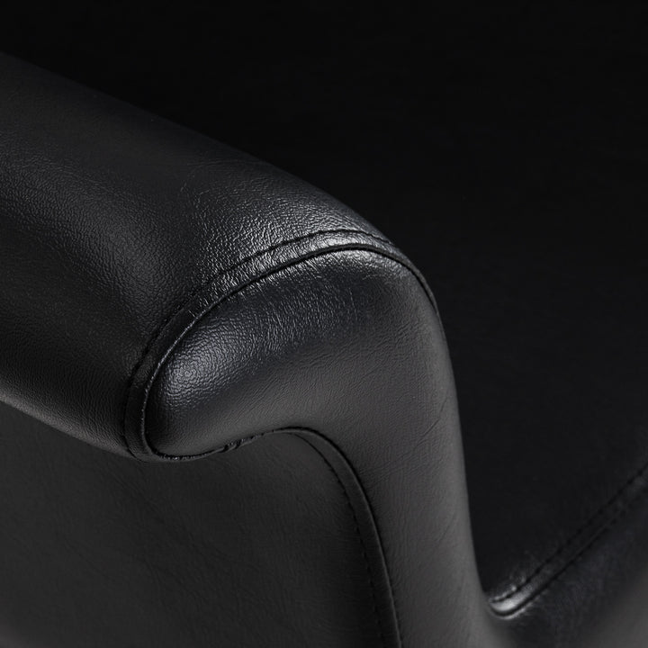Fauteuil de Coiffeur Gabbiano Lucca Noir-Noir