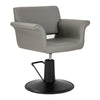 Fauteuil de Coiffeur Gabbiano Lucca Gris-Noir