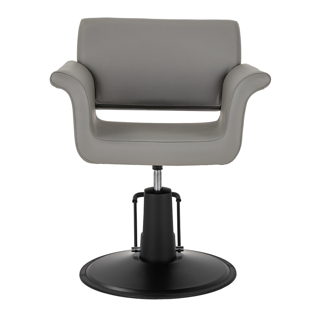 Fauteuil de Coiffeur Gabbiano Lucca Gris-Noir