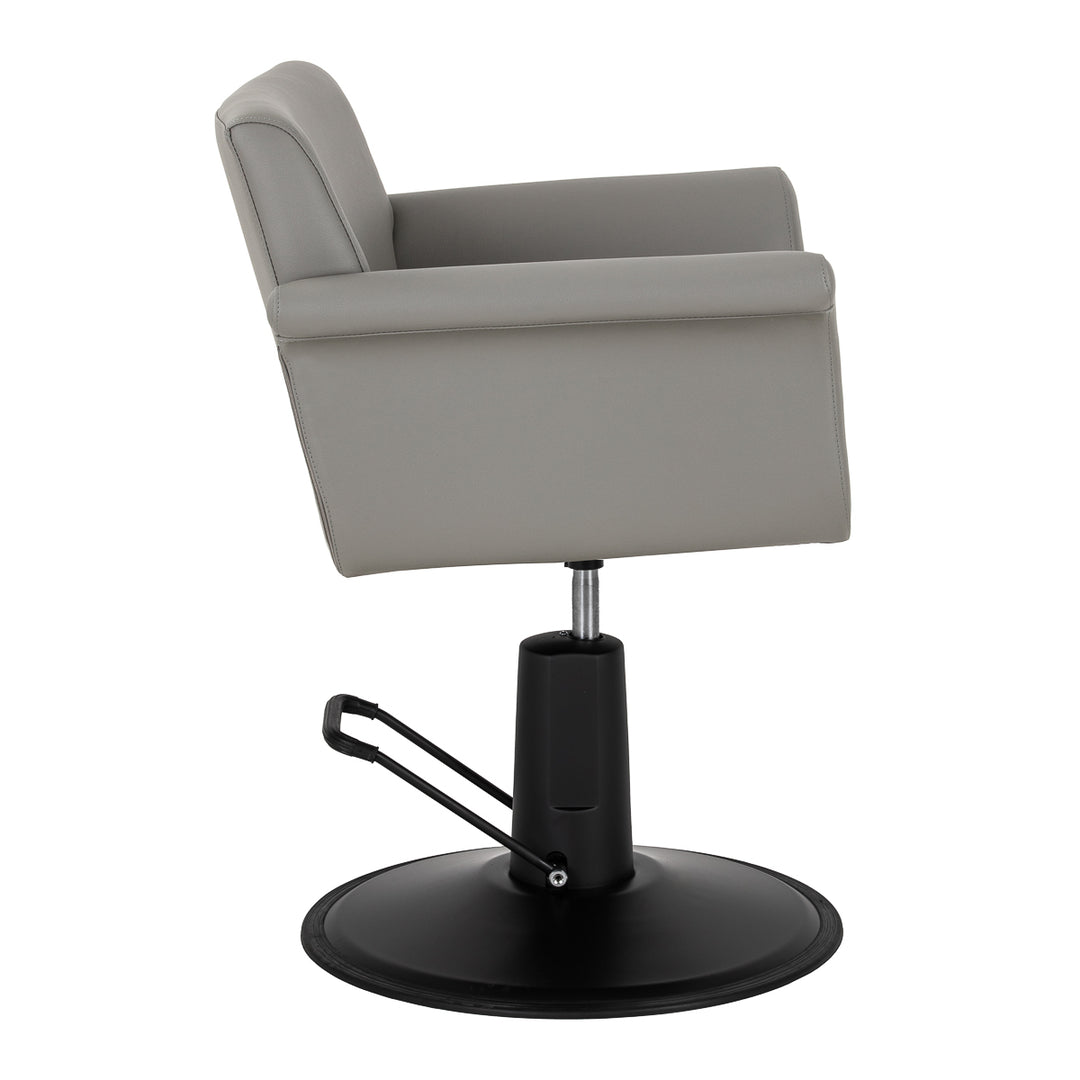 Fauteuil de Coiffeur Gabbiano Lucca Gris-Noir