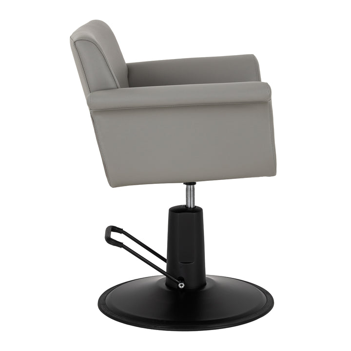 Fauteuil de Coiffeur Gabbiano Lucca Gris-Noir
