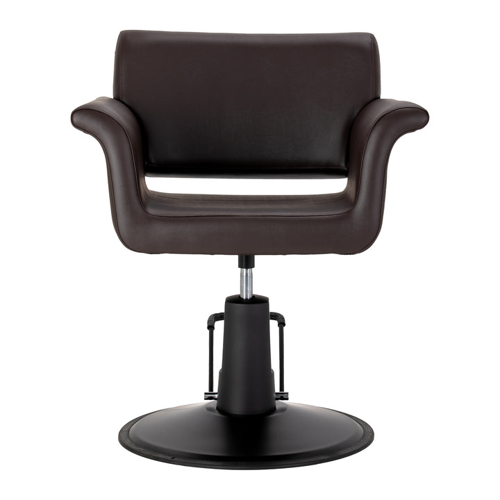 Fauteuil de Coiffeur Gabbiano Lucca Marron-Noir