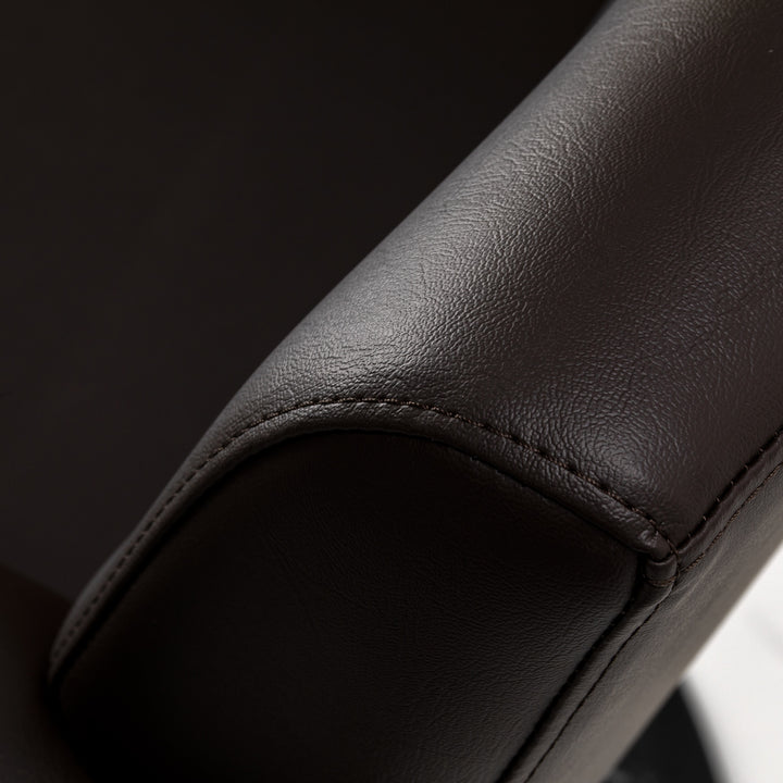 Fauteuil de Coiffeur Gabbiano Lucca Marron-Noir