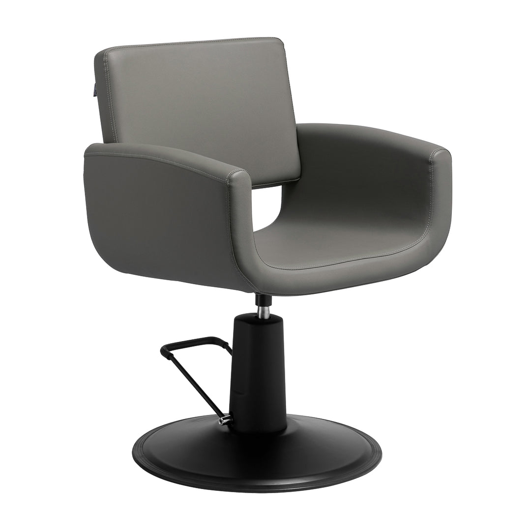 Fauteuil de Coiffeur Gabbiano Mataro Gris-Noir
