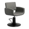 Fauteuil de Coiffeur Gabbiano Mataro Gris-Noir