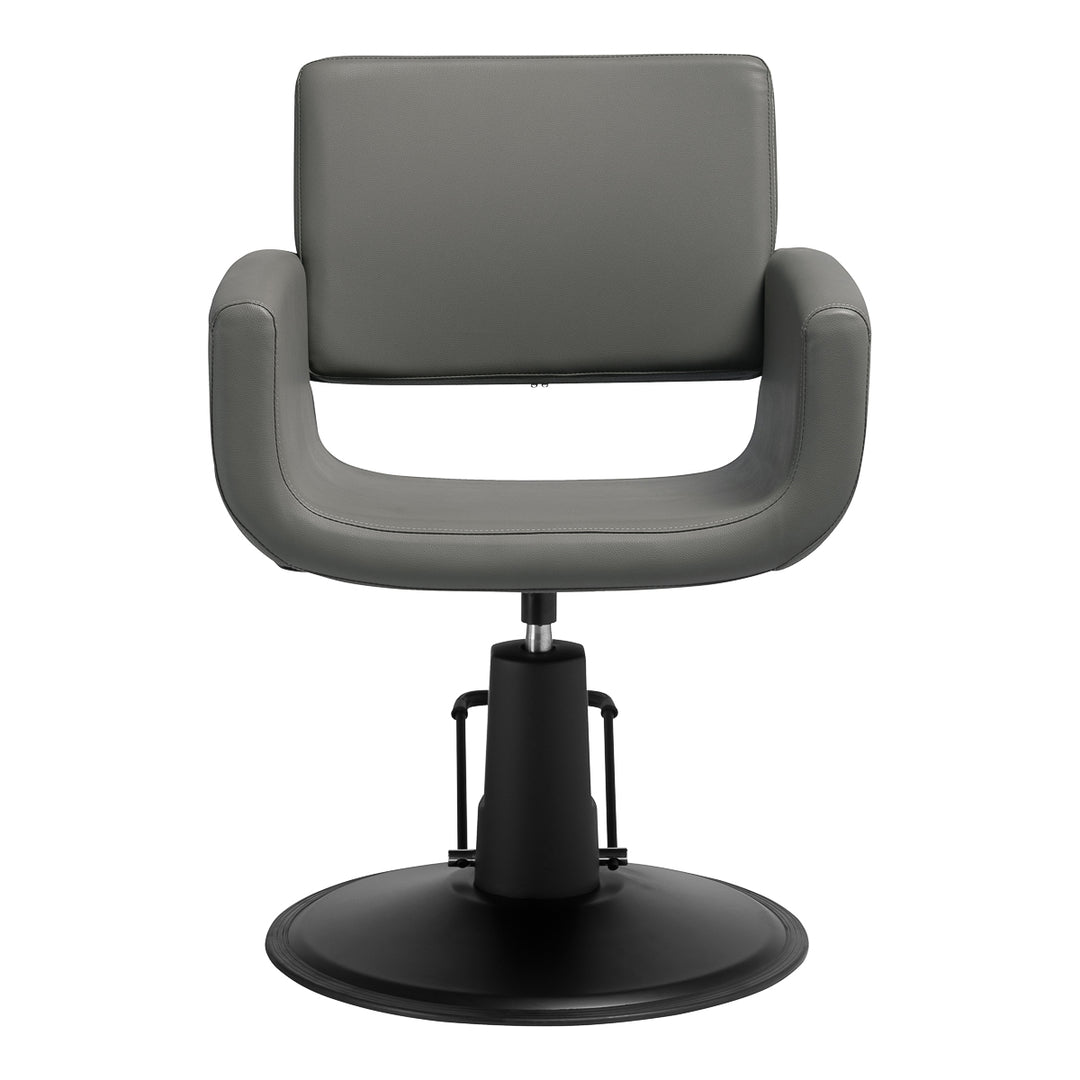 Fauteuil de Coiffeur Gabbiano Mataro Gris-Noir