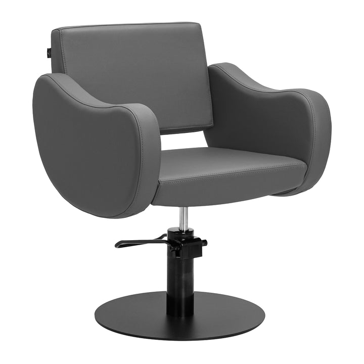 Fauteuil de Coiffeur Gabbiano Sevilla Gris-Noir