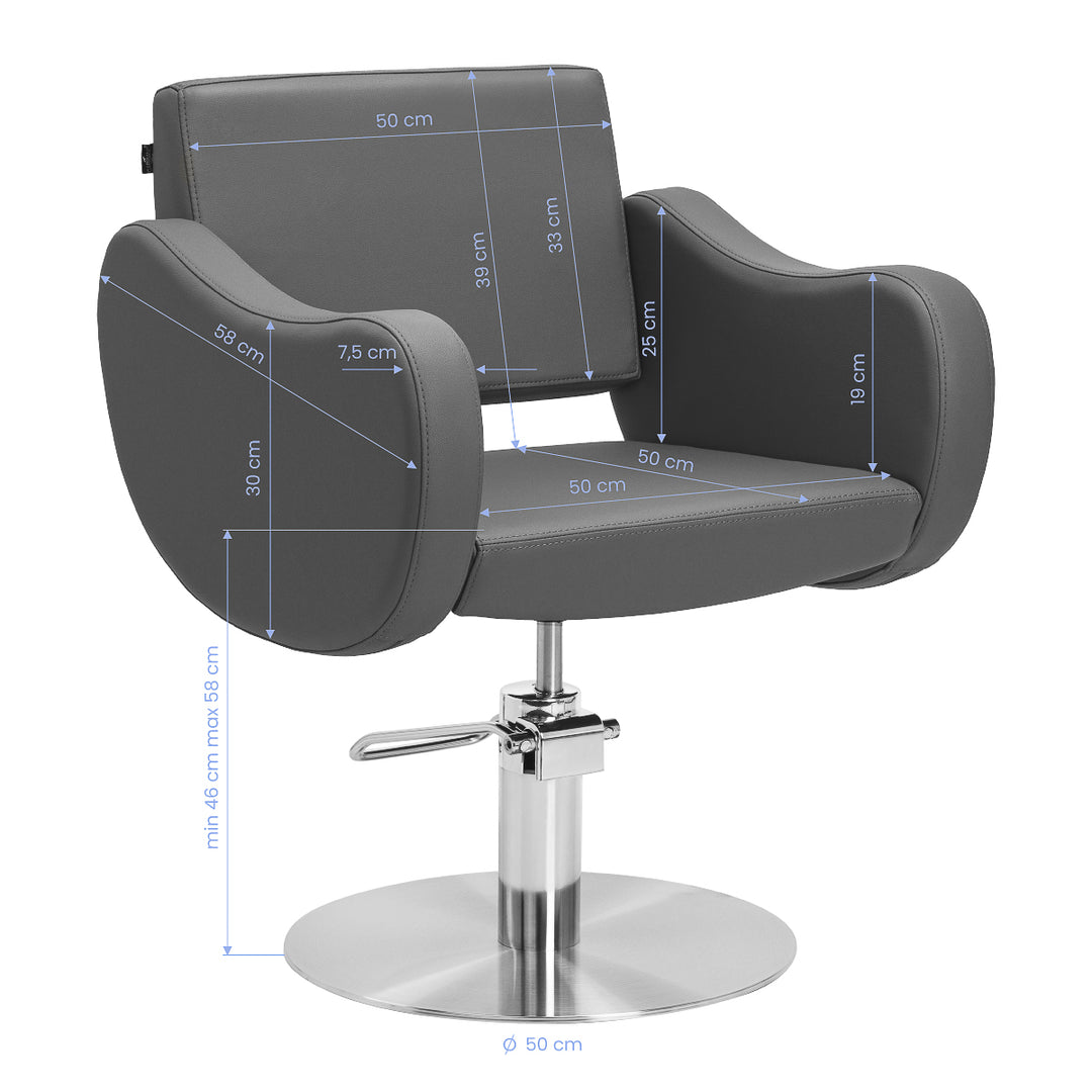 Fauteuil de Coiffeur Gabbiano Sevilla Gris